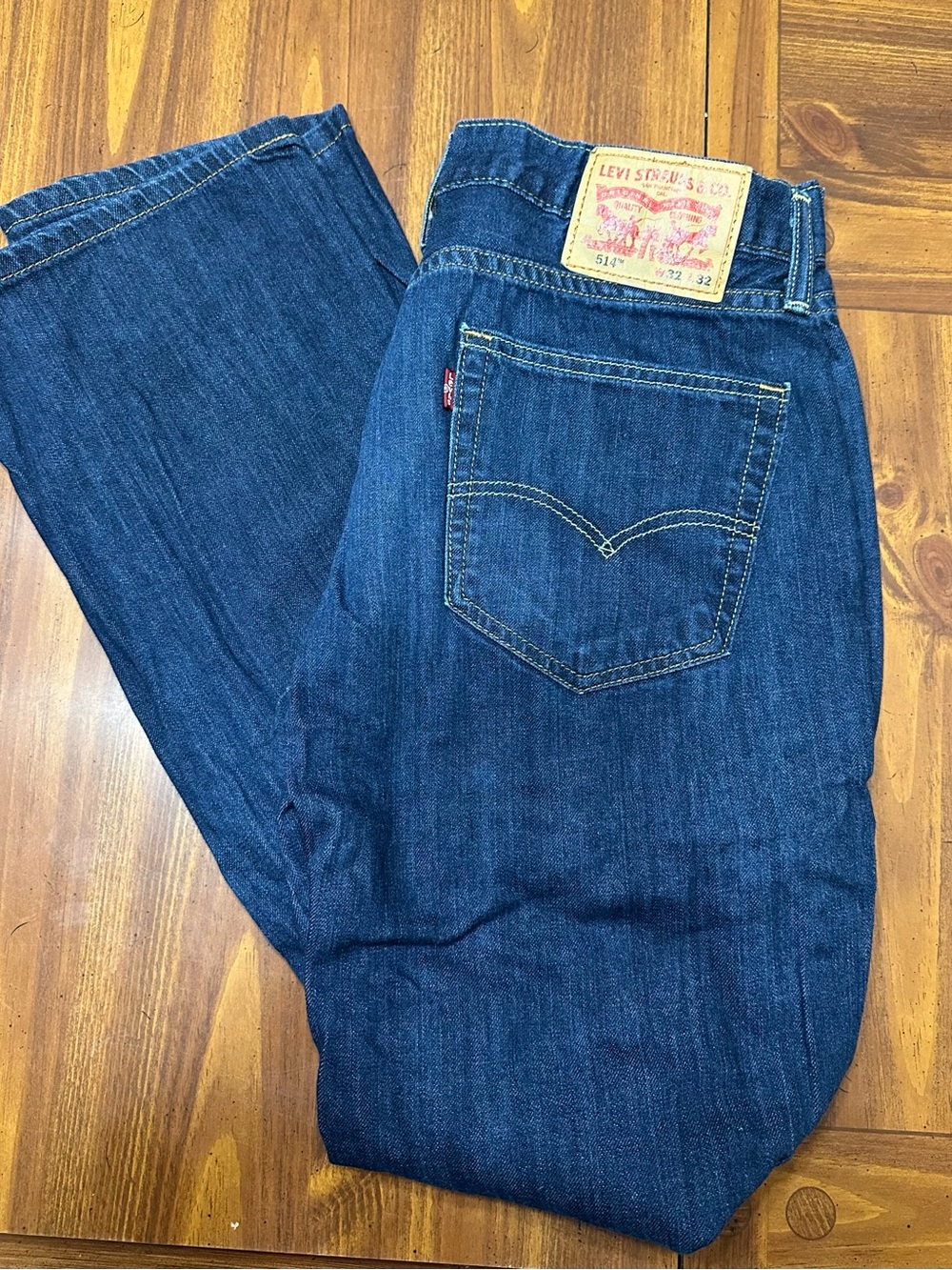 Levi's Men's Dark Blue Straight Leg Jeans
